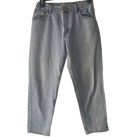 Levi's 550 Vintage Women's Size 10 Crop Gray Light Wash High Rise Straight Jeans - Picture 1 of 12